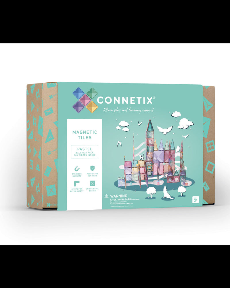 Connetix Magnetbausteine Pastel Kugelbahn - 106 Teile (unvollständig) Connetix