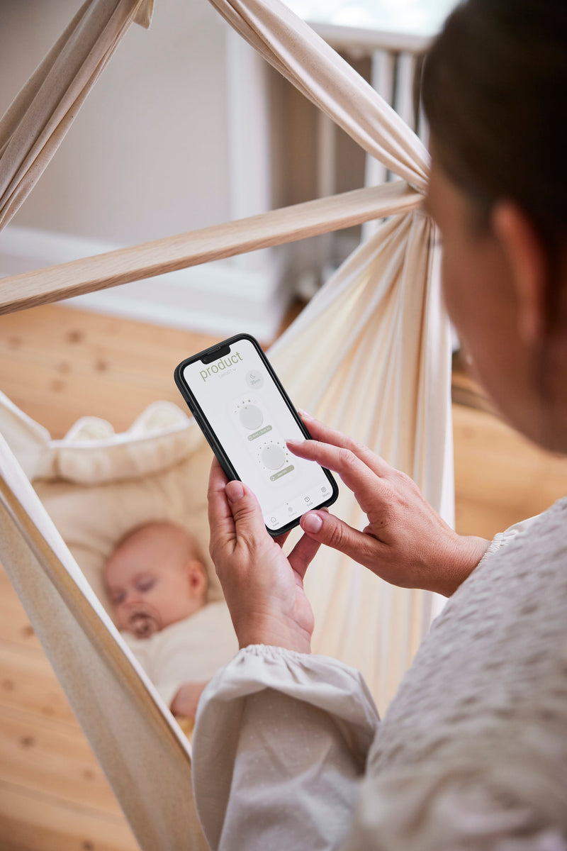 MEMBANTU PREMIUM Rundum-Sorglos-Set (Motor mit App-Fernsteuerung + Federwiege + Befestigung) MEMBANTU
