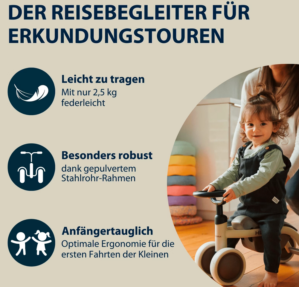 HUDORA Steppy Rutschauto mit Kofferraum