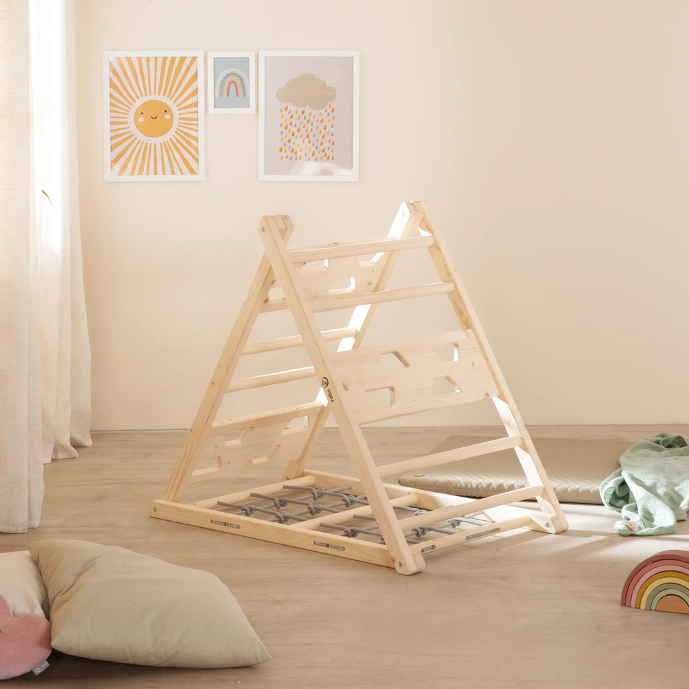 ROBA Kletterdreieck aus Holz - 3-Seiten-Funktion
