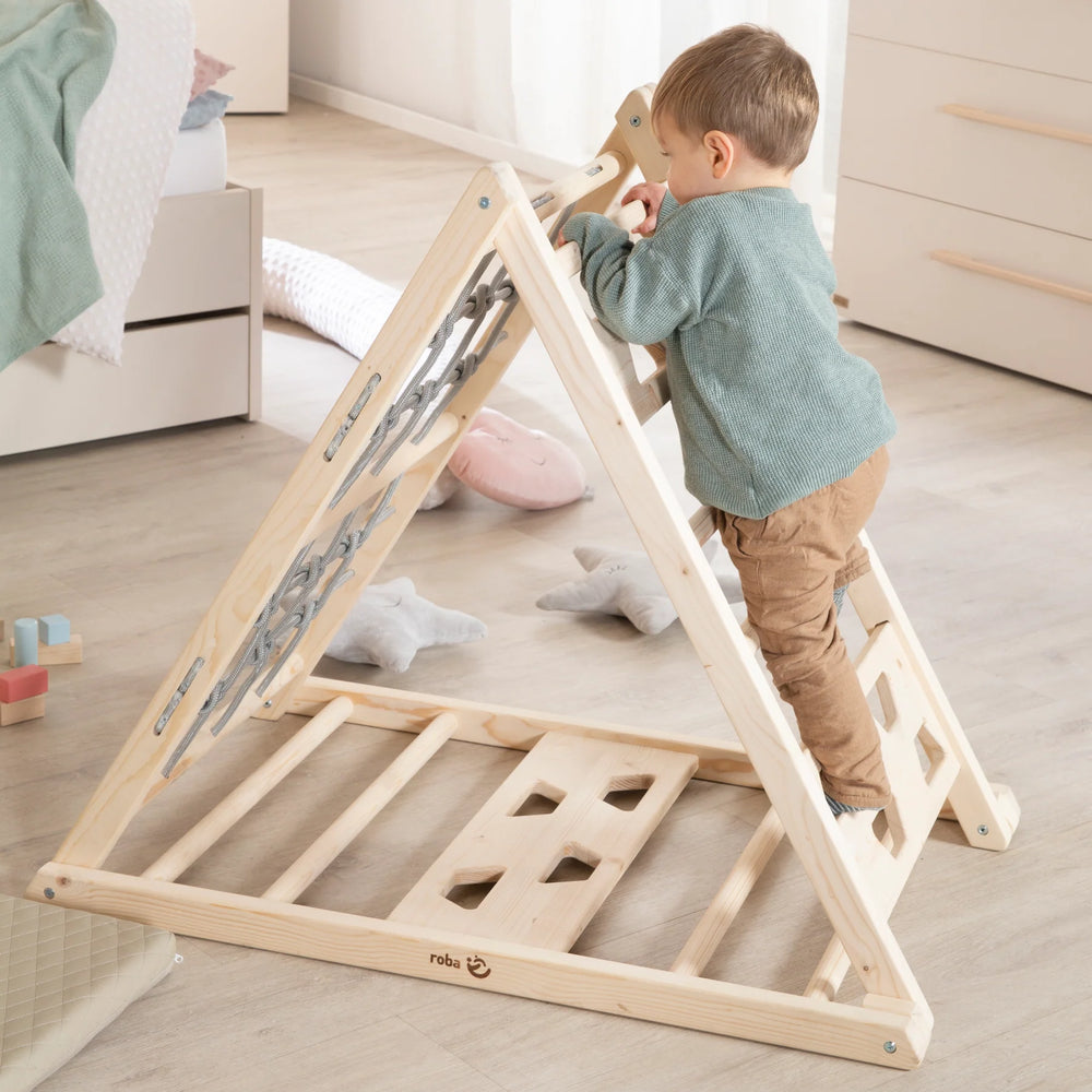 ROBA Kletterdreieck aus Holz - 3-Seiten-Funktion