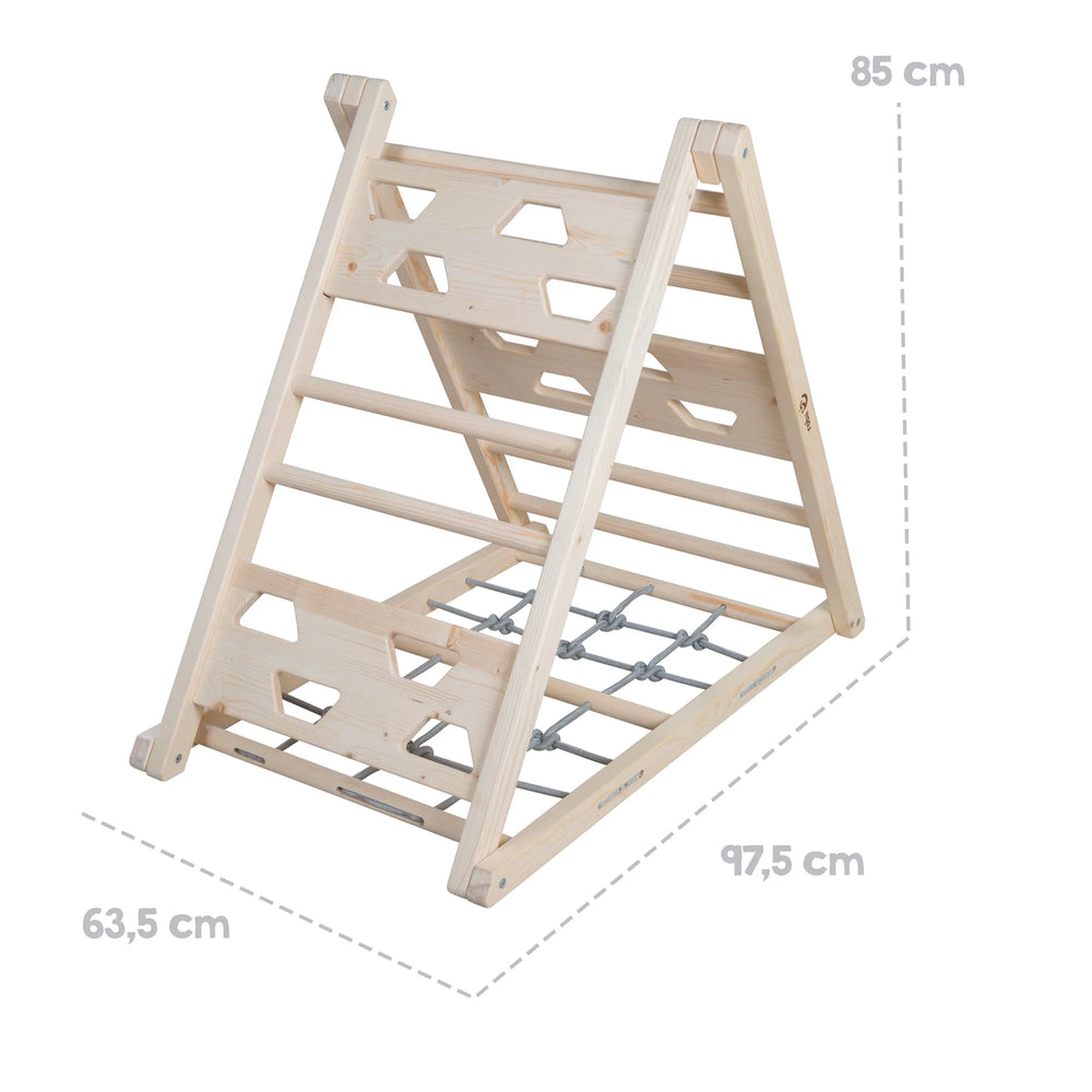 ROBA Kletterdreieck aus Holz - 3-Seiten-Funktion