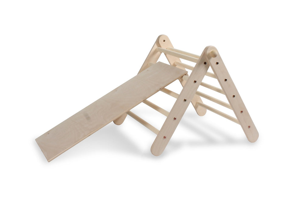 KLETTERLING Kleines Zickenling Set aus Kletterdreieck und Rutsche Kletterling