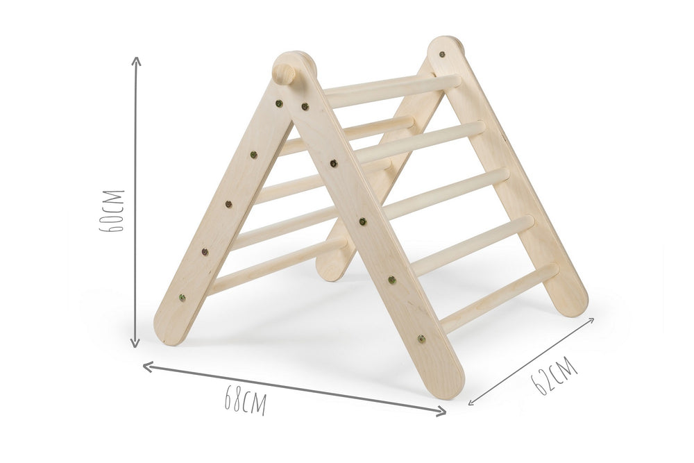 KLETTERLING Kleines Zickenling Set aus Kletterdreieck und Rutsche Kletterling