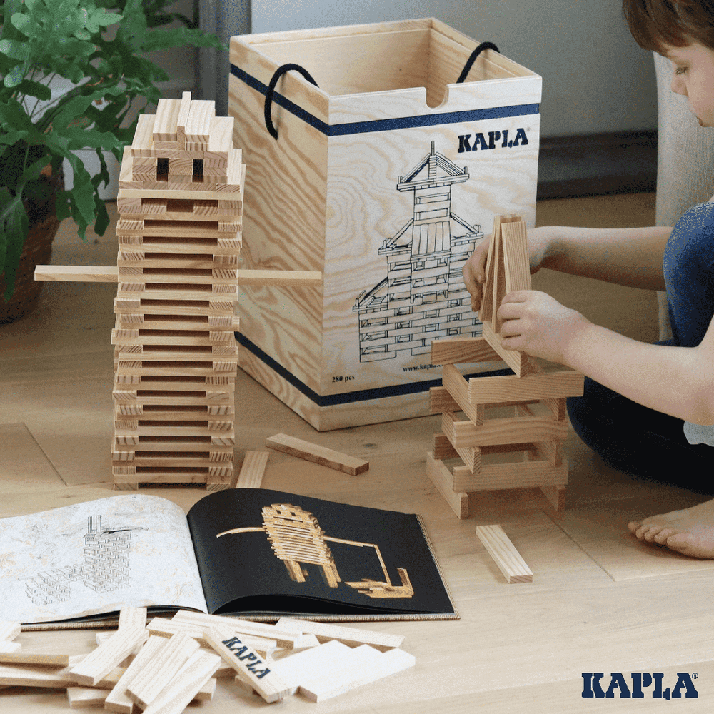 KAPLA 280er Kasten mit Kunstbuch KAPLA